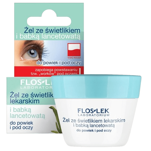 OEM Oční gel Floslek Eye Care s víčky a Lunculus Lanceolensis Eye Jar