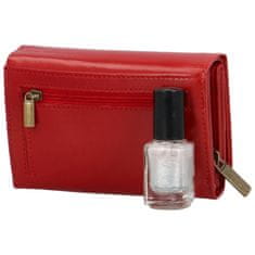 Bellugio Trendy dámská kožená peněženka Bellugio Waltera, červená