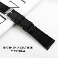 BStrap Leather Italy řemínek na Xiaomi Amazfit GTR Mini, black