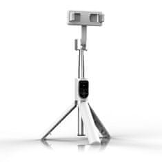 TopQ Bluetooth selfie tyč mini P70S Plus se stativem bílá