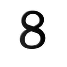 INSTRUMENT číslo domovní 8 černé 17,5cm plastové černé