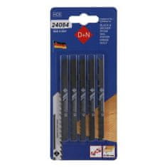 D+N Plátky do přímočaré pily HCS B&D 75/1.3mm 5ks 12340