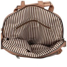 MaxFly Trendy dámský koženkový kabelko-batoh Sokkoro, starorůžový