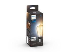 Philips Hue Bluetooth LED White Ambiance filamentová žárovka Philips 8719514301467 E27 ST64 7W 550lm 2200-4500K černá, stmívatelná