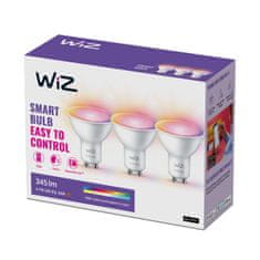 WiZ WiZ SET 3x LED žárovka GU10 4,7W 400lm 2200-6500K RGB IP20, stmívatelná
