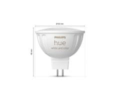 Philips Philips HUE WACA LED žárovka GU5,3 MR16 6,3W 12V 400lm 2200K-6500K RGB IP20