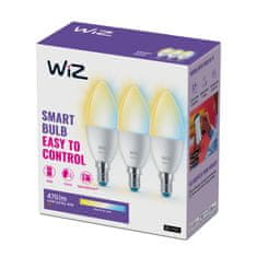 WiZ WiZ SET 3x LED žárovka E14 C37 4,9W 470lm 2700-6500K IP20, stmívatelná