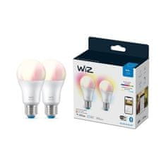 WiZ WiZ SET 2x LED žárovka E27 A60 8W (60W) 806lm 2200-6500K RGB IP20, stmívatelná