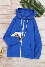 OMG! Dámská bunda s kapucí na zip Rodar modrá XXL
