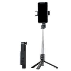 TopQ Blueetoth Selfie tyč P20S-1 s LED osvětlením černá