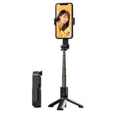 TopQ Bluetooth selfie tyč mini P09 se stativem černá
