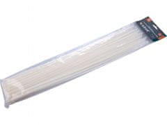 Extol Premium Pásky stahovací na kabely bílé, 540x7,6mm, 50ks, nylon PA66