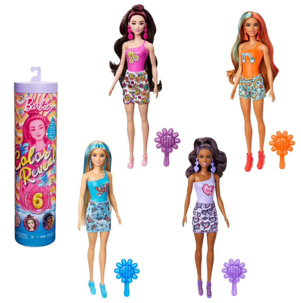 Levně Mattel Barbie Color Reveal Barbie divoké vzory HRK06