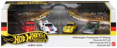 Hot Wheels 3ks prémiový angličák s týmovým tahačem - Porsche Rennsport HRT54