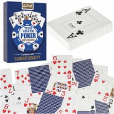 WOWO MUDUKO Trefl Poker - Plastové Hrací Karty, Sada 55 ks, 100% Plast