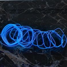 WOWO Modrá LED Optická Vlákna - Ambientní Osvětlení na Pásku, 3m