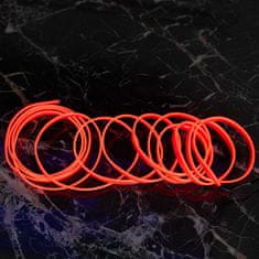 WOWO LED Optické Vlákno, 3m Červená Ambientní Osvětlení Páska