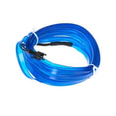 WOWO Modrá LED páska pro ambientní osvětlení auta, USB/12V, délka 5m