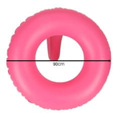 WOWO Dětský nafukovací plavecký kruh Flamingo 90cm, vhodný do 6 let