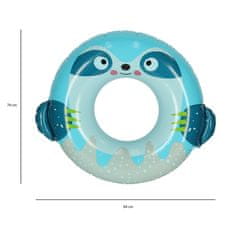 WOWO INTEX 59266 - Modrý Nafukovací Plavecký Kruh s Motivem Plážového Zvířete, Max. Zátěž 40kg