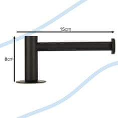 WOWO Loft Design Černý Držák na Toaletní Papír - Průmyslový Styl