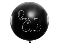 WOWO Balón pro odhalení pohlaví s růžovými konfety, 100cm - Chlapec nebo holka?