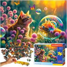 WOWO Puzzle CASTORLAND Kouzelné ráno - Kočka, 100 dílků, vhodné pro děti 6+ let