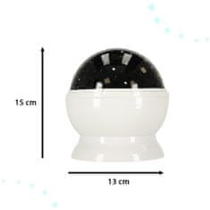 WOWO Bílá Noční Lampa s USB, 2v1 Hvězdicový Projektor
