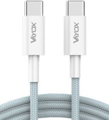 WOWO Premium USB-C na USB-C Kabel, 65W 3A, Délka 1m