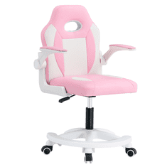 KONDELA Otočná židle, růžová/bílá, ODELIA