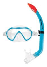 SCUBAPRO set potápěčské brýle a šnorchl SPIDER COMBO KIDS silikon transparent - tyrkysová