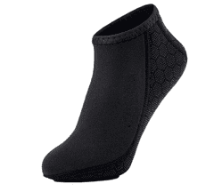 JTLine Ponožky neoprenové, nízké, 3mm, černé, XXL