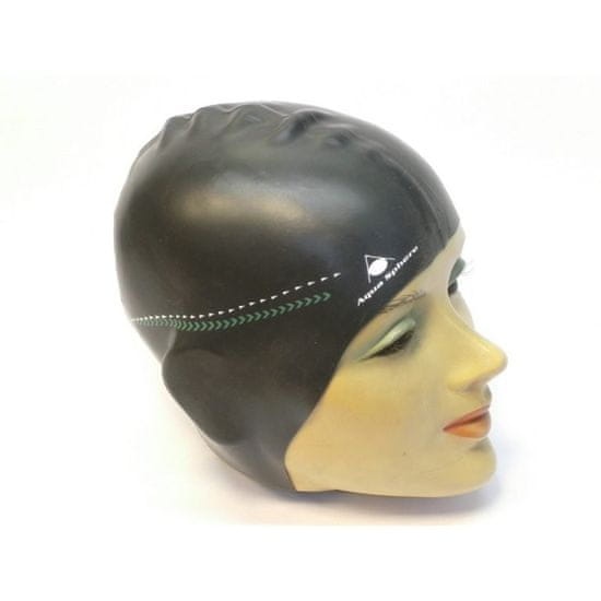 Aqua Sphere plavecká čepice DAKOTA pánský design černá/zelená