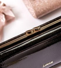 Lorenti Dámská kožená lakovaná peněženka Frio, černá