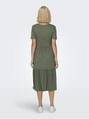 Jacqueline de Yong Dámské šaty JDYDALILA Loose Fit 15195291 Deep Lichen Green (Velikost S)