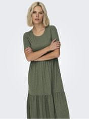 Jacqueline de Yong Dámské šaty JDYDALILA Loose Fit 15195291 Deep Lichen Green (Velikost M)