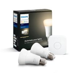 Philips Hue Bluetooth LED White základní sada LED žárovka 2xE27 A19 9W 806lm 2700K plus Bridge