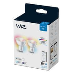WiZ WiZ SET 2x LED žárovka GU10 PAR16 4,9W (50W) 345lm 2700-6500K RGB IP20, stmívatelná