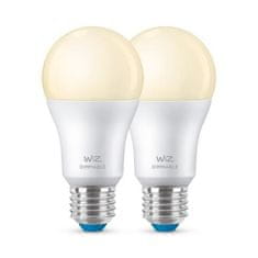 WiZ WiZ SET 2x LED žárovka E27 A60 8W (60W) 806lm 2700K IP20, stmívatelná