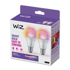 WiZ WiZ SET 2x LED žárovka E27 A60 8W (60W) 806lm 2200-6500K RGB IP20, stmívatelná