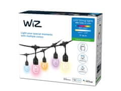 WiZ WiZ Světelný LED řetěz 12W 120lm 2200-6500K RGB IP65 14,4m, černý