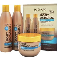 Kativa KATIVA Post 3 sada po keratinovém narovnání, šampon: 250 ml