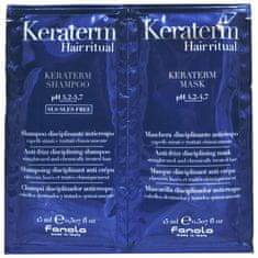 Fanola Keratem Šampon + Maska 2x15ml s keratinem, zabraňuje krepatění vlasů