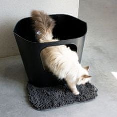 EBI D&D I LOVE HAPPY CATS DEAN Otevřená kočičí toaleta 54,4x43,9x40,5cm černá