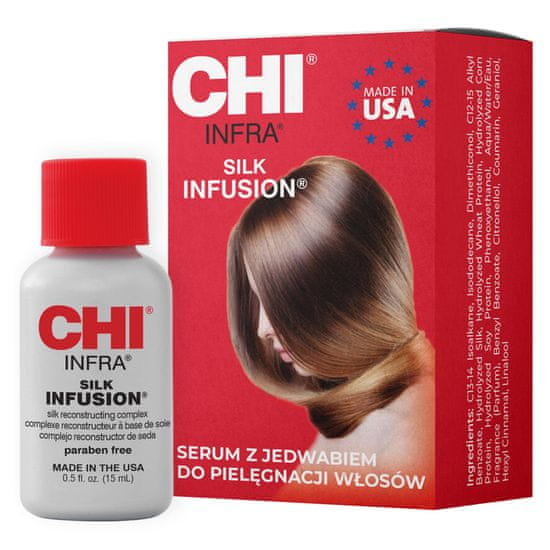 CHI Hedvábí na vlasy ROUK Infusion 15ml, bohatý bezoplachový kondicionér