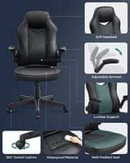 Artenat Kancelářská židle Demise, syntetická kůže, černá
