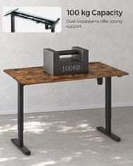 Artenat Pracovní stůl elektrický Goshawk, 140 cm, hnědá