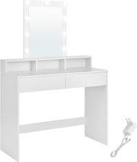 Artenat Toaletní stolek Figment, 145 cm, bílá