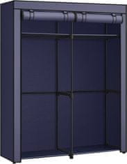 Artenat Šatní skříň Glock, 174 cm, textil, modrá