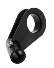 shumee Černý trubkový držák převodníku, průměr 25mm